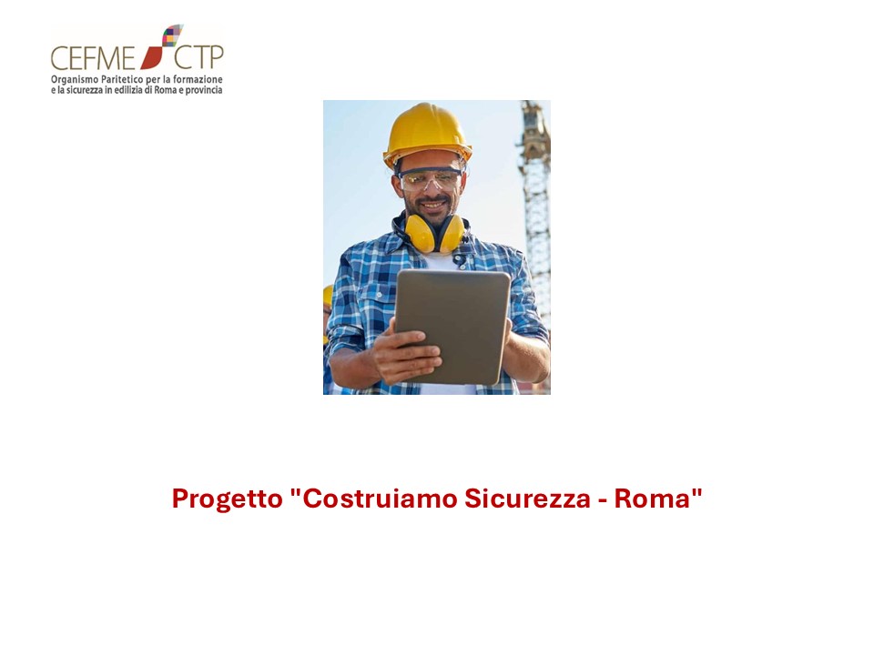 Progetto "Costruiamo Sicurezza - Roma"